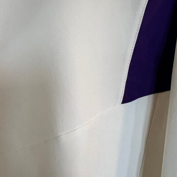 Nike, men's size L men’s 1/4 zip jacket, off white / white and purple - Picture 9 of 12